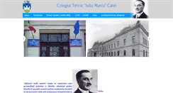 Desktop Screenshot of colegiumaniucarei.ro